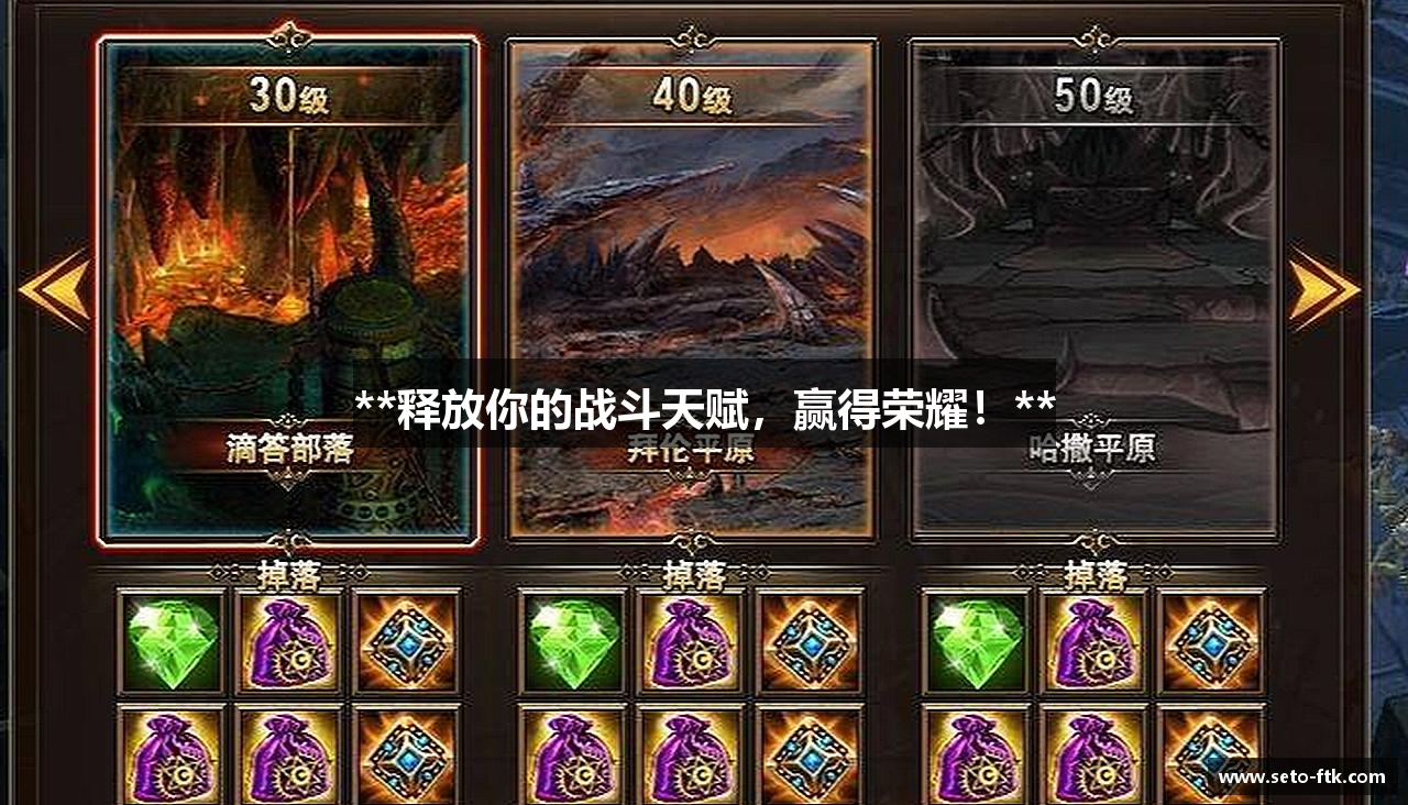 **释放你的战斗天赋，赢得荣耀！**